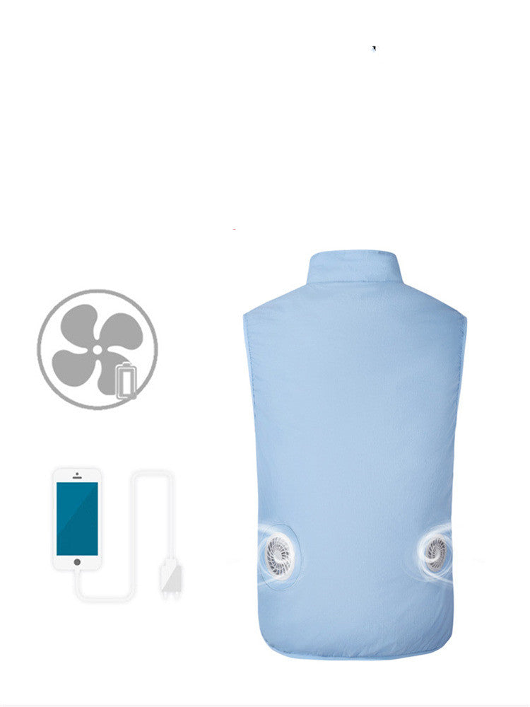 Summer Cooling Air Conditioning Clothing With Fan Clothing USB Charging Fan Clothing Sunscreen Vest Cooling Clothing Couple Work Clothes