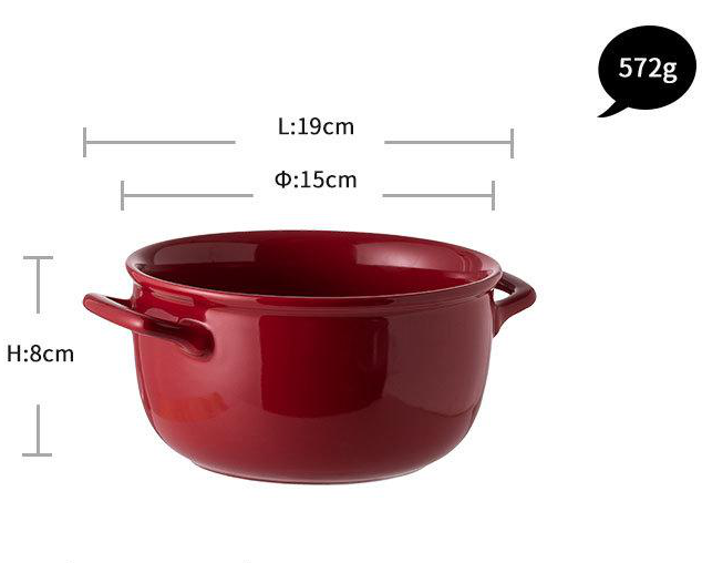 Luxury Red Glaze Ceramic Dinner Sets Kitchen Utensils Porcelain Salad Serving Plate Dish Bowl Restaurant Dining Table Home Decor
