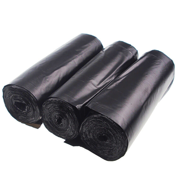 Household Garbage Bags Household Thickened Large Black Flat Mouth Garbage Bags Wholesale Disposable Plastic Bags Kitchen
