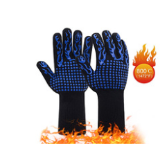 Gloves High temperature microwave oven gloves anti-scalding anti-cut insulation BBQ gloves