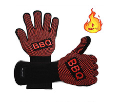Gloves High temperature microwave oven gloves anti-scalding anti-cut insulation BBQ gloves