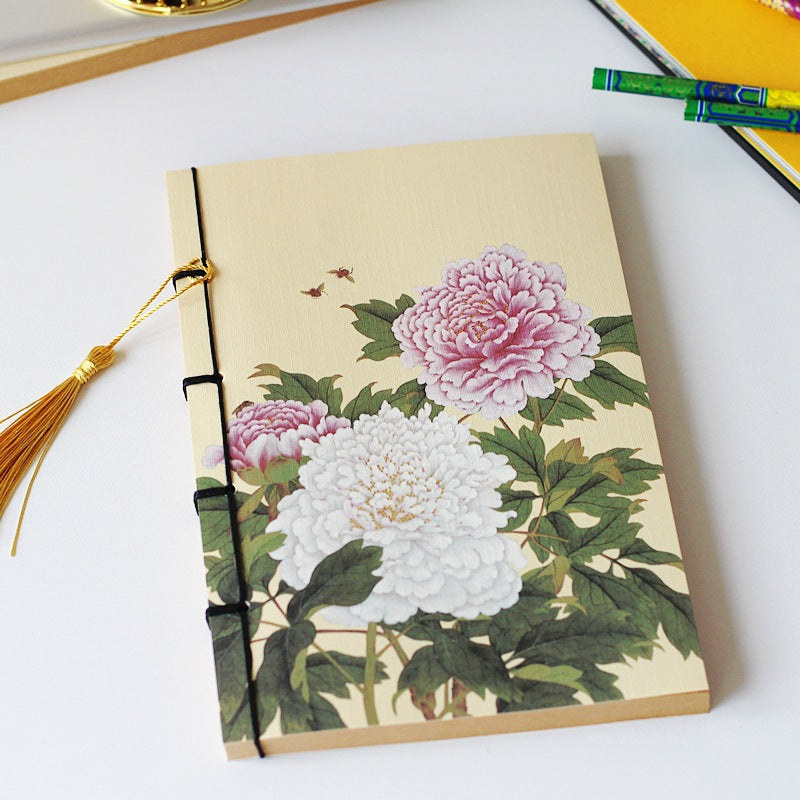 Chinese Style Retro Famous Painting Thread-bound Tassel Notebooks
