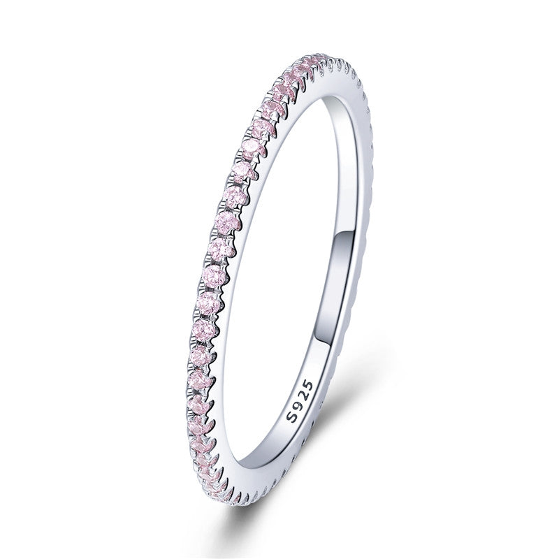 Cubic Zirconia Ring - Exquisite Copper and Zircon Jewelry - Dazzling Elegance