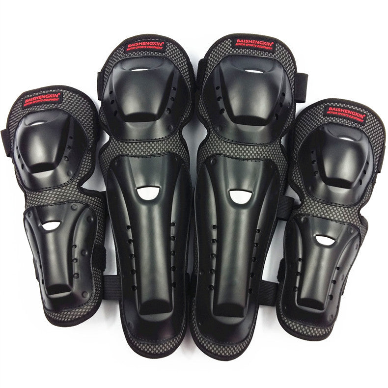 Four-Piece Motorcycle Protective Gear For Riding Off-Road Anti-Fall Knee Pads And Elbow Pads