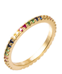 Cubic Zirconia Ring - Exquisite Copper and Zircon Jewelry - Dazzling Elegance