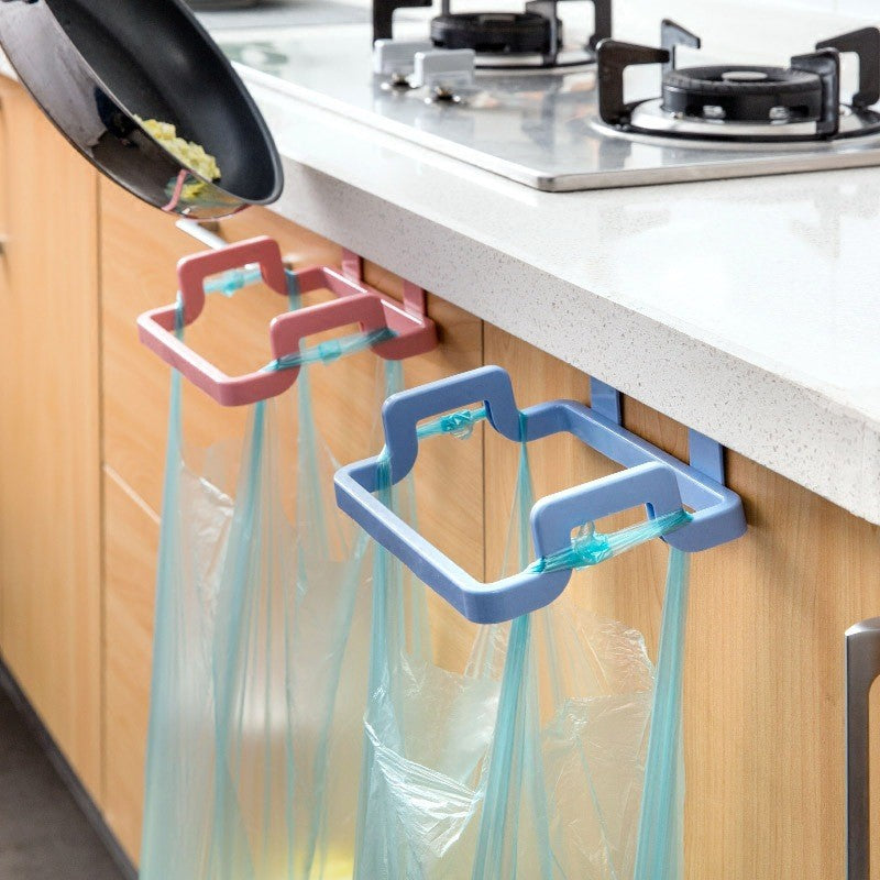 Eco-Friendly Kitchen Door Back Hanging Style Cabinet Stand Trash Garbage Bags Support Holder