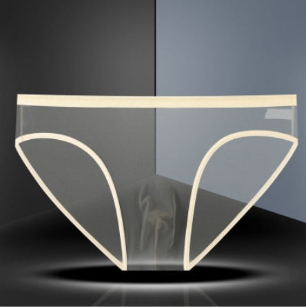 Men's Transparent Ice Silk Underwear