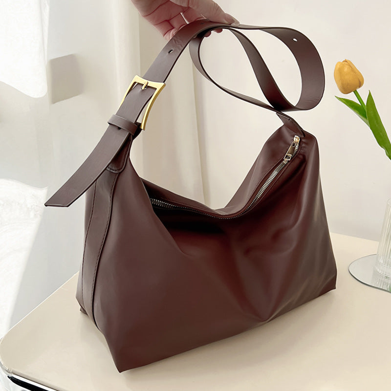 Large-capacity Shoulder Bag Women's Underarm Bag Retro Texture Totes Bag Fashion Casual Commuter Bags