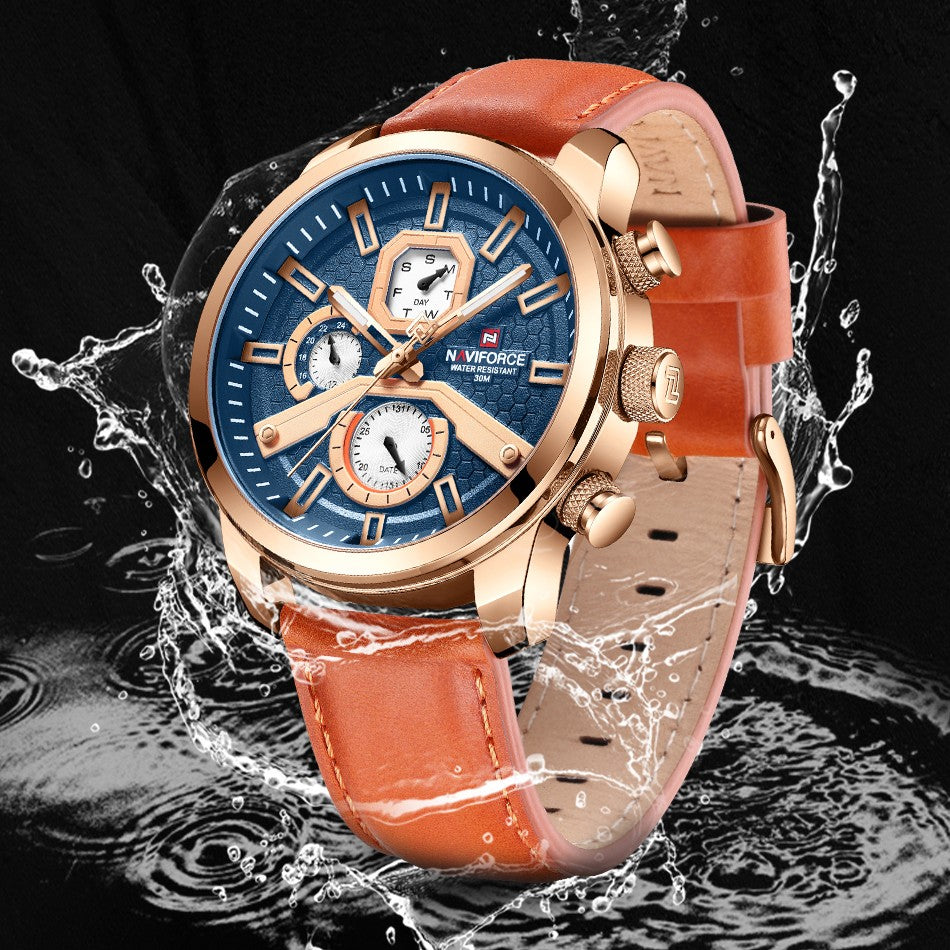 Fashion Luminous Waterproof Luminous Needle Large Dial Watch Male