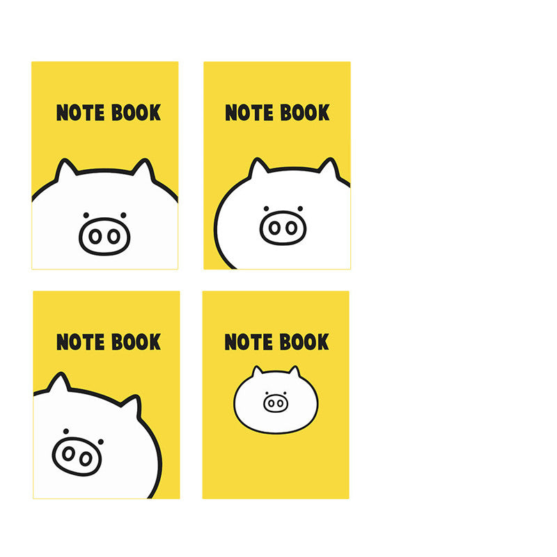 Qimo Pig Cartoon Four Notebooks