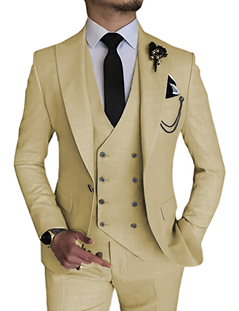 Business Casual Men's Three-piece Suit