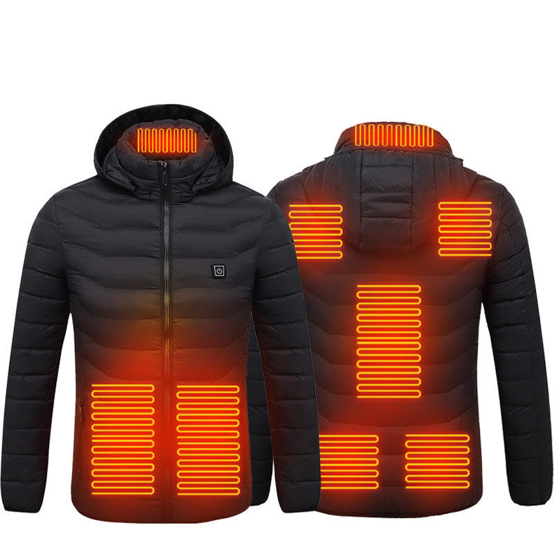 New Heated Jacket Coat USB Electric Jacket Cotton Coat Heater Thermal Clothing