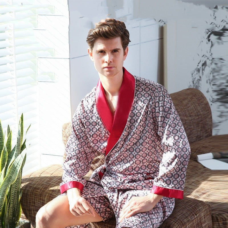 Men's Loose And Comfortable Printed Pajamas Loungewear