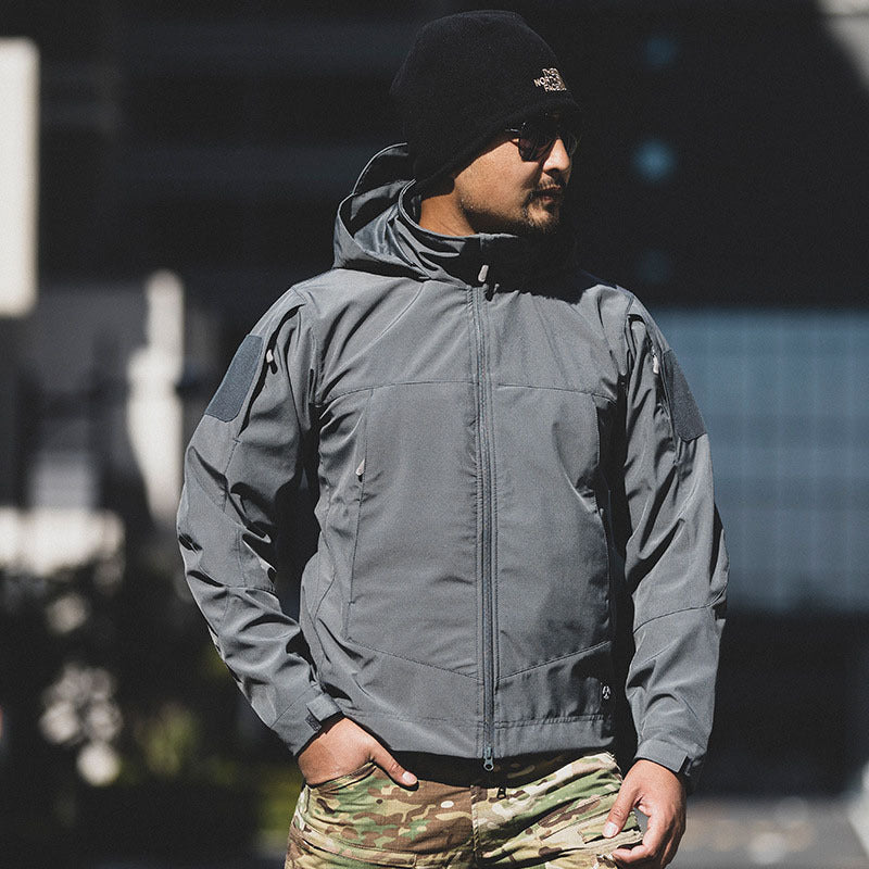 Outdoor Men's Assault Jacket Lightweight Single Layer Windproof