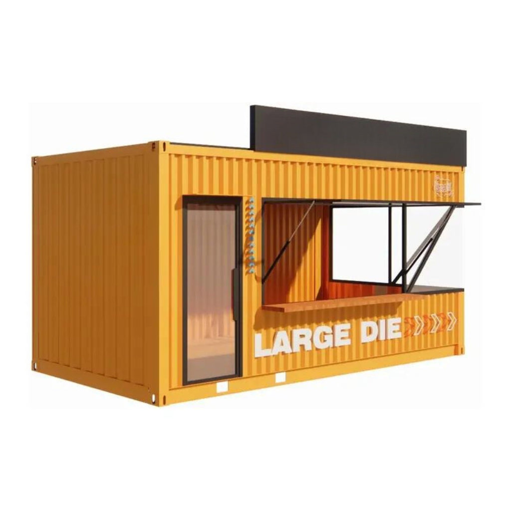 Ugaazh Prefab Modular Container Shop | Coffee Shop | Mobile Business (3000x6000x2770mm) - Modern Steel Design, Custom Colors & Logo | Double Insulation, Waterproof | Workshop/Office/Event/Party | Low/High Voltage Power System