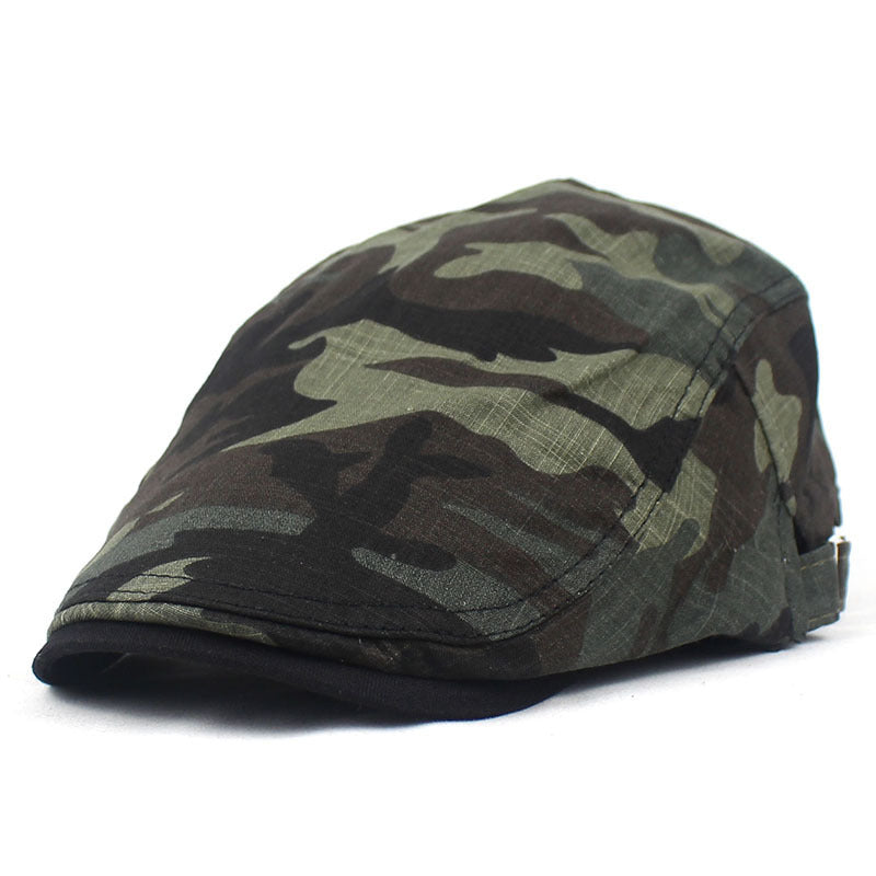 Camouflage Beret New Cotton And Linen Breathable