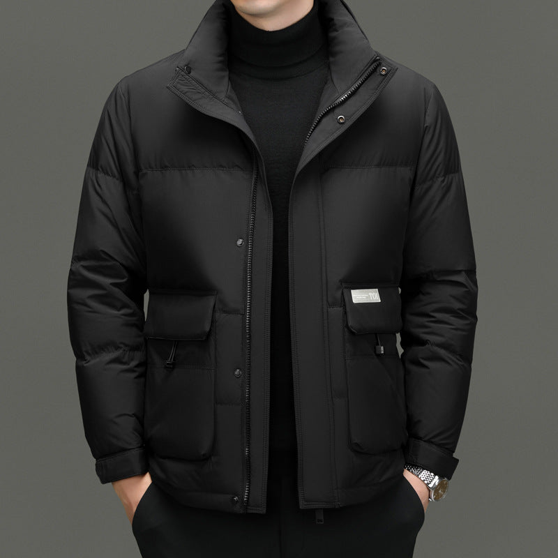 High Sense Stand-up Collar Down Jacket Men's Winter