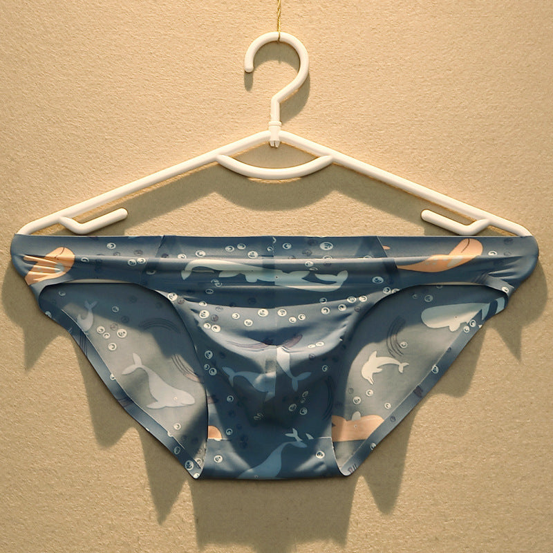 Artistic Men's Ice Silk Seamless Underwear