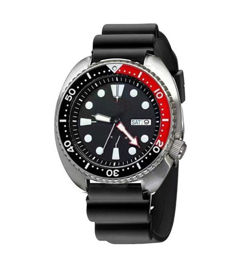 Men's and Women's Fashion Two-color Rotating Steel Band Quartz Watch
