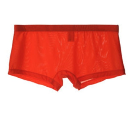 Men's Ice Silk Flat Corner Thin Semitransparent Underwear