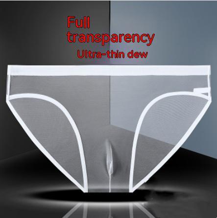 Men's Transparent Ice Silk Underwear