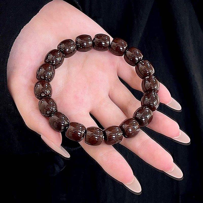 Lucky Bauhinia Tree Solid Seed Light Pearl Bodhi Bracelet