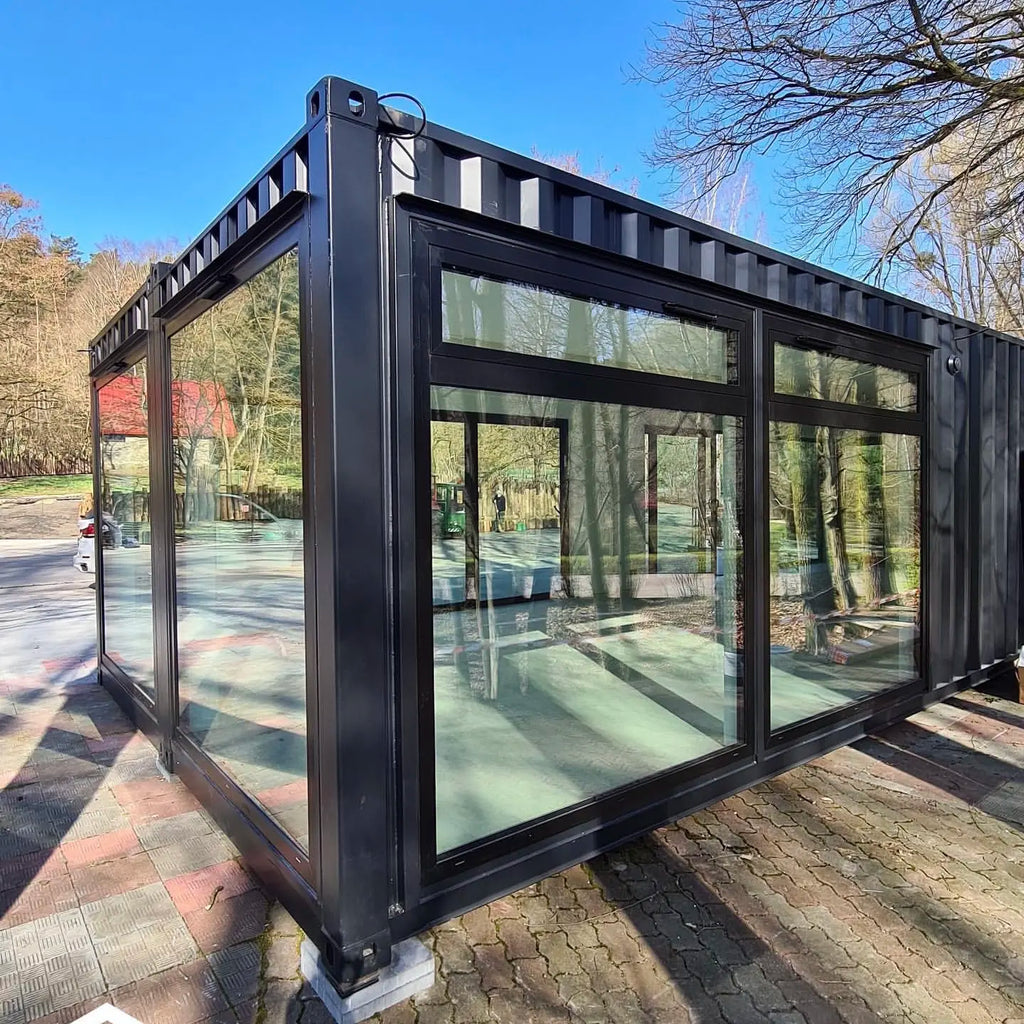 UGAAZH Luxury 40ft Prefab Glass House: Modern Container Living (3-Year Warranty)