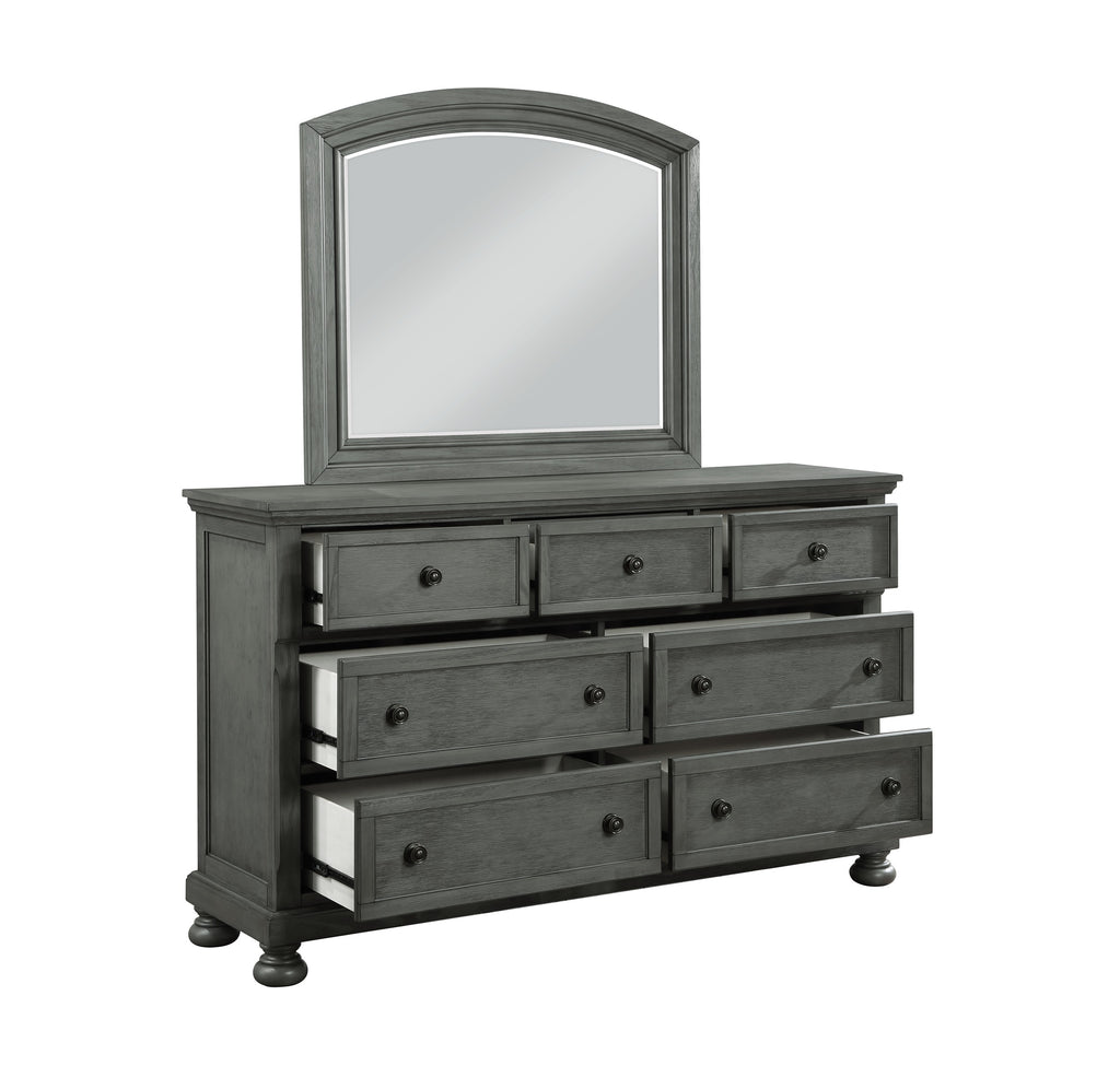 Jackson Modern Style 5-Drawer Chest Made with Wood &amp; Rustic Gray Finish